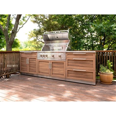 newage products outdoor kitchen stainless steel 4 piece cabinet set|outdoor kitchen cabinets stainless steel.